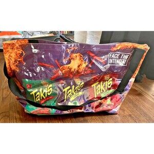 New Takis Taki Large Tote Travel Bag Takis Purse 26"W 15"D w/Adjustable Strap